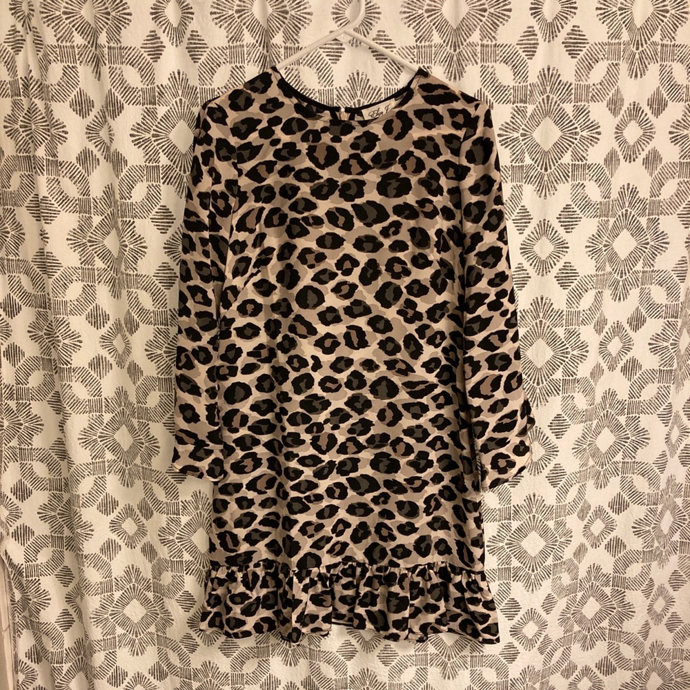 Eliza J Leopard Print Dress